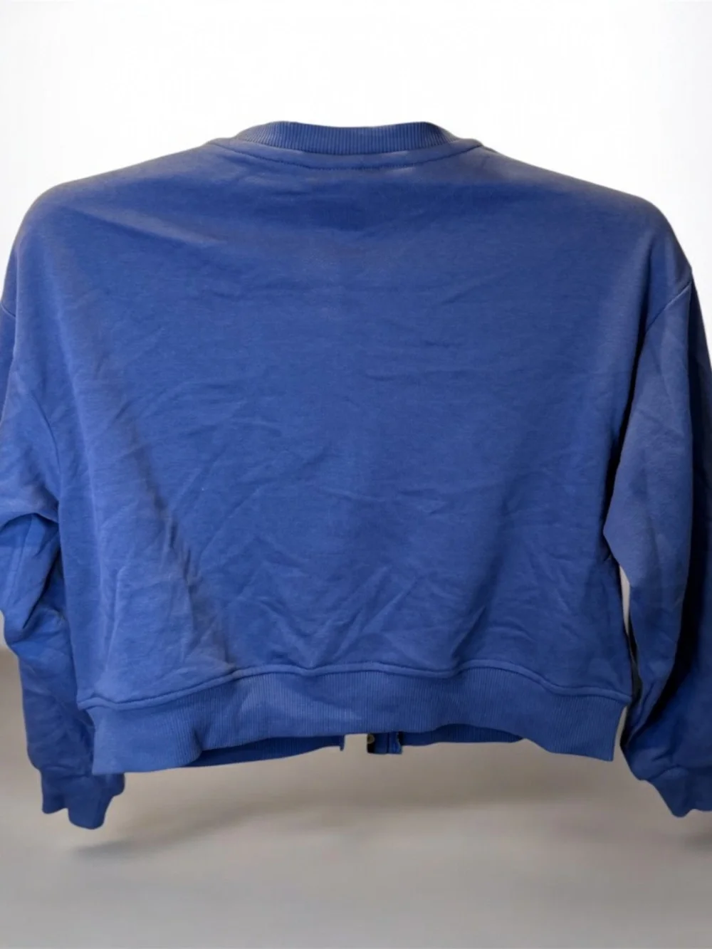 Converse Girls Blue Varsity Snap Front Sweatshirt Jacket Size L 11-12